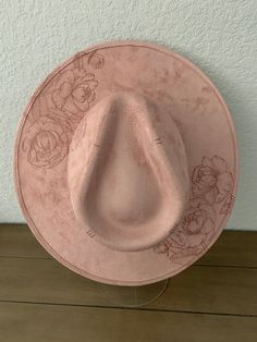 Hats – 3 Wild Blooms Pink Cowgirl Aesthetic, Rancher Hats, Embroidered Beanies, Custom Cowboy Hats, Tiny Art, Painted Hats, Rancher Hat, Cowgirl Aesthetic, Pink Cowgirl