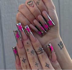 Rave Nails, Long Square Nails, Tapered Square Nails, Tapered Square, Long Acrylic Nails Coffin, Long Square Acrylic Nails, Unique Acrylic Nails, Bling Acrylic Nails