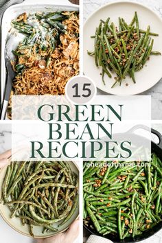 green bean recipes with text overlay