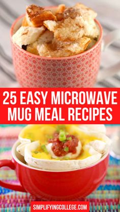 Easy Breakfast For College Students, Dorm Room Breakfast Ideas, Dorm Breakfast Ideas, Healthy College Breakfast, College Breakfast Ideas, Best Microwave Meals, College Breakfast, Doorm Room