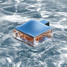 a square object floating in the water