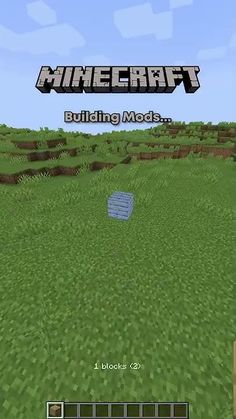 an image of a minecraft game with the words building models on it's screen