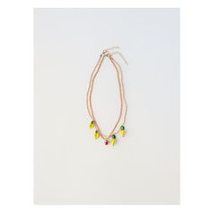 TWO PACK OF FRUIT BEAD NECKLACES Zara Multicolor Jewelry As A Gift, Casual Yellow Beaded Chain Jewelry, Playful Adjustable Beaded Chain Necklace, Playful Adjustable Beaded Chain Necklaces, Trendy Yellow Necklace With Tiny Beads, Adjustable Wooden Beads Necklace For Summer, Casual Yellow Round Bead Necklaces, Trendy Dangling Beads Necklace For Gift, Trendy Necklaces With Dangling Beads For Gifts