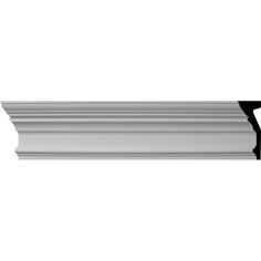 an image of a white shelf with black trim