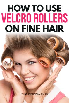 How To Make Fine Hair Hold Curl, Curling Straight Fine Hair, Best Curlers For Fine Hair, Velcro Rollers Tutorial Long Hair, How To Curl Straight Fine Hair, Using Rollers To Curl Hair, Hot Rollers Short Hair Curly Bob, How To Curl Fine Hair, How To Curl Fine Hair And Make It Stay