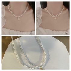 In stock. Going soon. Bjux - Elegant vintage French double layer pearl necklace clavicle chain simple design neck only at $18.97.. Trendy Pearl Chain Layered Necklace, Trendy Pearl White Necklace With Clavicle Chain, Pearl White Clavicle Chain Choker Necklace, Pearl White Clavicle Chain Choker, Pearl Clavicle Chain Choker, Pearl Clavicle Chain Choker Necklace, White Pearl Double Strand Layered Necklace, White Double Strand Pearl Layered Necklace, Elegant White Layered Choker Necklace