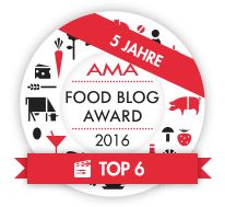 the food blog award badge for top 6