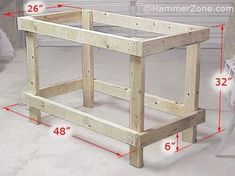 2x4 Workbench, Workbench Diy, Kursi Bar, Diy Projektit, Diy Workbench, Tables Kitchen, Furniture Cheap