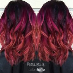 Cheveux Oranges, Sunset Hair, Color Melting, Ombre Hair Color, Red Hair Color, Hair Inspiration Color, Hair Envy