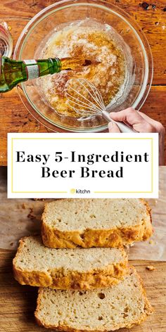 easy 5 ingredient beer bread recipe