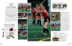 an article about women's lacrosse is featured in the sports section of this magazine