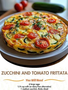 Zucchini and Tomato Frittata 🍳🥒🍅