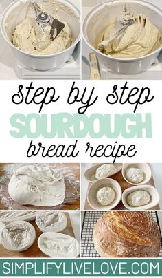 step by step instructions to make sourdough bread