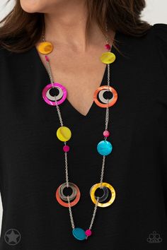 Ivory Necklace, Multi Necklace, Multi Coloured Necklaces, Pink Acrylics, Paparazzi Accessories, Paparazzi Jewelry, Affordable Jewelry, Color Ring, Necklace Earring Set