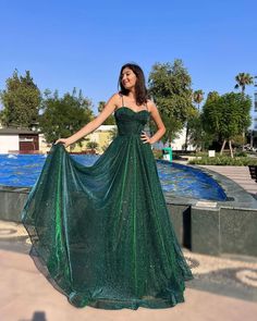 Miabel elegant spaghetti strap Green Long Prom Dress Green Long Prom Dress, Prom Dresses Long A Line, Green Spaghetti, Bohemian Party, Spaghetti Strap Prom Dress, Prom Dresses Sleeveless, Party Gown, Pretty Prom Dresses, Dress Simple