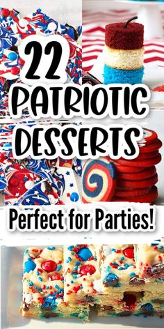 patriotic desserts are perfect for parties