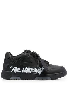 Off White Black Shoes, Black Custom Logo Print Lace-up Sneakers, Off-white Shoes, Black Leather Custom Sneakers With Logo-print Tongue, Black High-top Sneakers With Logo For Streetwear, Designer High-top Sneakers With Logo For Streetwear, Black Custom Sneakers With Logo For Streetwear, Custom Black Sneakers With Logo For Streetwear, Black Custom Logo Sneakers For Streetwear