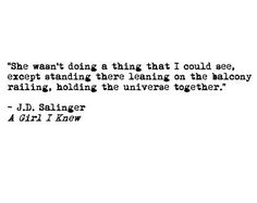 a quote from j d salinger on the theme of harry potter