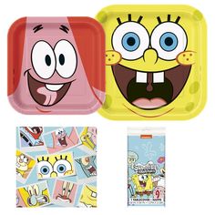 PRICES MAY VARY. SPONGEBOB - This complete decorative birthday party set is themed for one of your child’s favorite things. These plates and napkins feature Spongebob. CLASSY NAPKINS, DINNER & DESSERT PLATES - Bring the festivities to your party with beautiful plates for your guests to use. Our bundle includes 16 luncheon napkins 8 round dinner plates (9") and 8 round dessert plates (7"). MADE IN THE USA – All of our PAPER products have been proudly made in the USA, so you know you’re buying pro