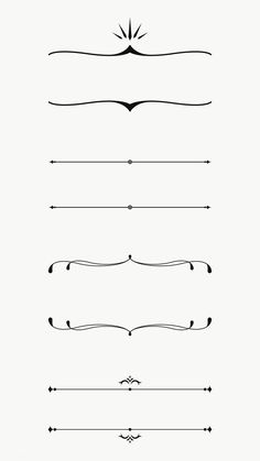 the different types of lines that can be used to create an ornamental ornament