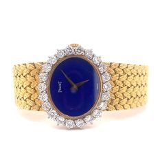 Cocktail Watch, Beautiful Watches, Watch Case, Lapis Lazuli, Gold Diamond, Jewelry Necklaces