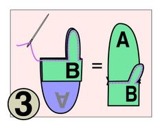 an image of a pair of gloves with the letters b and v on them, next to each other