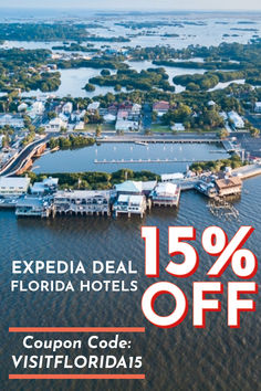 an aerial view of the florida hotel with 15 % off coupon code visitfloridiais