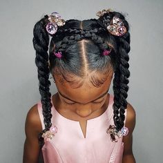 African American Girl Hairstyles, Cabello Afro Natural, Easy Little Girl Hairstyles, Style List