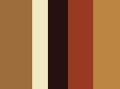 the color palette is brown and tan, with different colors on it's sides