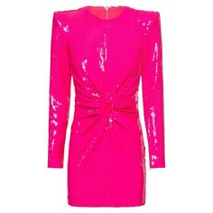 Follow us on Insta @runwaycatalog Neon-pink Jade sequin-embellished structured mini dress Sequin embroidery Twisted detail Round neck Long sleeves Structured shoulders Straight hem Back zip fastening Satin lining Composition: 100% Polyester Lining: Polyester 93%, Elastane 7% Made in Australia Structured Mini Dress, Jade Dress, Alex Perry, One Shoulder Gown, Ruched Mini Dress, Chiffon Mini Dress, Column Gown, Linen Mini Dress, Fancy Party