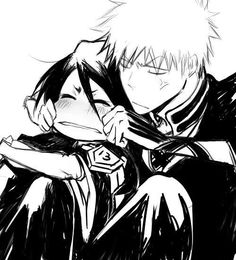 IchiRuki -- Love this shipping and love this picture! Watch Bleach, Bleach Ichigo And Rukia, Ichigo Manga, Ichigo X Rukia, Bleach Couples