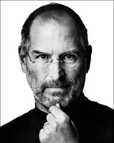 an image of steve jobs looking at the camera