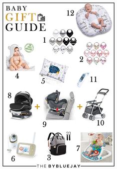 the baby gift guide is shown with its contents and instructions for it's birth