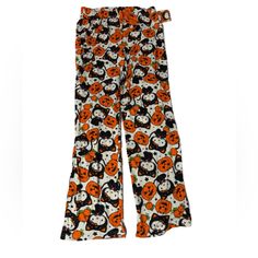 Brand New! Size Large Sanrio Orange, Halloween Pajama Pants, Halloween Pajamas, Hello Kitty Halloween, Black Orange, Halloween Outfits, Orange Black, Women's Intimates, Pajama Pants