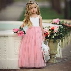 Lookwoild - Princess Wedding Party Prom Birthday Dress Skirt Tutu Dresses for Baby Girl 2-7Y - Walmart.com - Walmart.com Gaun Tulle, Party Gown Dress, Dress Skirts, Dress For Baby, 파티 드레스, Girls Formal Dresses, Kids Frocks, Girl Princess Dress, Pageant Dress