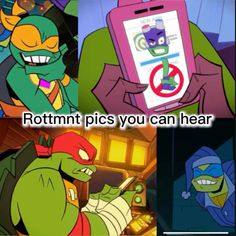 cartoon pictures with caption that reads, rottm pics you can hear