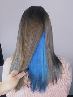 Colour Hair, Dyed Hair Inspiration, Haircut And Color, Design Clothes, Color Hair, Fashion Design Clothes, Hair Highlights, Blue Hair