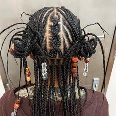 Braided Hair With Beads, Hair With Beads, Girls Braids, Cornrows Braids, Braided Hair, Locs Hairstyles, Jairzinho, Box Braids Hairstyles