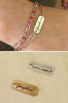 Personalized handwriting jewelry makes for the perfect memorial jewelry piece or simple way to keep your loved ones close. Shop this sentimental jewelry gift here & explore our collection of actual handwriting jewelry and name bracelets here!