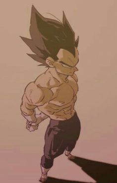 an animated image of a young gohan