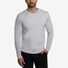 Men's Basic Crewneck Sweater.Stay warm and look good for any occasion with our stylish and versatile colorful sweater collection for men.Crewneck. Midweight ultra soft feel fabric. Long sleeves and ribbed cuffs. Simplicity at its best versatile style.These colorful long-sleeve pullovers look spectacular whether you pair them with dress slacks, jeans or chinos. Gray Crew Neck Sweater For Layering, Gray Crew Neck Sweater For Winter, Heather Grey Crew Neck Sweater For Fall, Gray Crew Neck Knit Sweatshirt, Gray Knit Crew Neck Sweatshirt, Heather Grey Crew Neck Casual Sweater, Casual Heather Grey Crew Neck Sweater, Heather Grey Crew Neck Sweater, Sweater Care