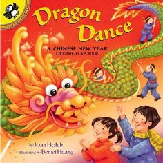 a children's book with an image of a dragon dance