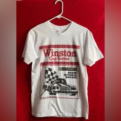 Nascar Winston Cup Series Vintage Style T-Shirt Nascar Shirts, Nascar T Shirts, Car Shirts, Racing Shirts, White T, Vintage Shirts, Nascar, Look Fashion, Vintage Tshirts