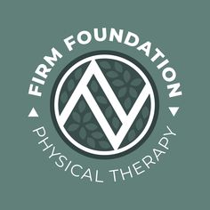 the logo for firm foundation physical therapy, which is designed to look like a circle with two