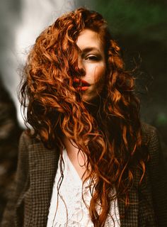 Red Curls, Red Curly Hair, Awesome Hair, Long Curly Hair