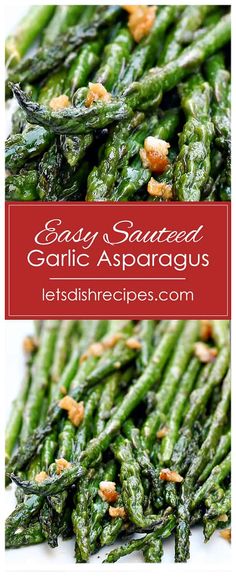 asparagus with garlic and parmesan on the side