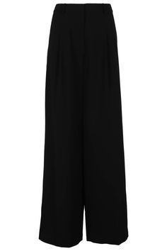 Sanaz pants - Simkhai - Black color - High waist - Wide leg - Front darts - Two side pockets and two back welt pockets - Waist loops - Concealed hook and zipper closure Parsons School Of Design, Fashion Institute, Jonathan Simkhai, Vogue Fashion, Yoga Wear, Skirt Suit, Creative Studio, Bridal Shoes, Dress Codes