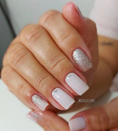 Rose Crystal, Nail Designs Glitter, Nails Desing, Glow Up?, Simple Nails, Natural Nails, Nails Inspiration, Cute Nails, Nail Inspo