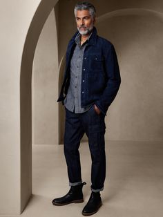 Untucked Chambray Shirt | Banana Republic Mens Cuts, Chambray Shirt, Favorite Shirts, Chambray, Banana Republic, Mens Shirts, Blue, Clothes