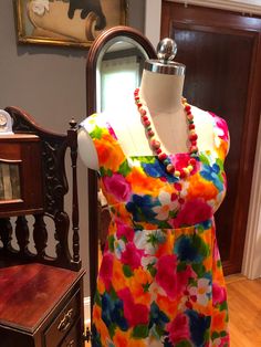 Thank You If You Favored One of My Items! You Will Receive 10% Off an Item of Your Choice, Unless It Is On Sale, Code17. Thank You. 60's GORGEOUS Handmade MINI/60's Spring Flowers Dress/60's Mod Dresses/Vintage Colorful Floral Mini Dress/60's Dresses/MINT Condition 60's GORGEOUS Handmade MINI MOD Dress in a Bright Floral Print You're Currently Viewing a Beautiful Vintage 1960's Handmade A-Line Bright Colorful Floral Tank Top Mini Dress. This Dress Features Beautiful Colors of:  Fuchsia, Orange, Retro Multicolor Mini Dress, Multicolor Vintage Dresses For Vintage Fashion, Retro Multicolor Dress For Vintage Fashion, Mod Style Multicolor Mini Dress For Spring, Vintage Multicolor Floral Print Mini Dress, Vintage Multicolor A-line Mini Dress, Retro Multicolor Mini Dress With Floral Print, Multicolor Retro Sleeveless Mini Dress, Retro Multicolor Sleeveless Mini Dress